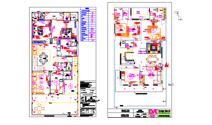 Electric layout design drawing of house design