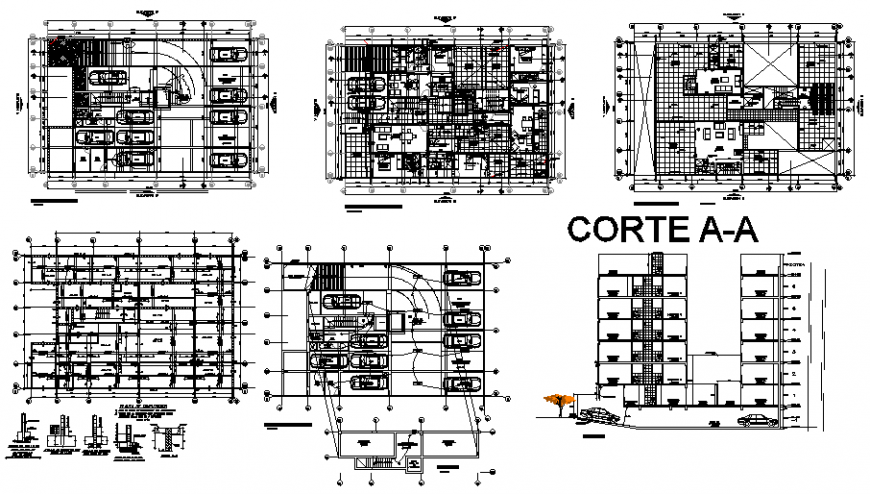 Electrical and flooring office plan layout file