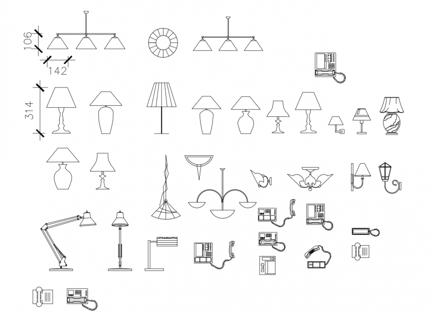 Electrical automation units detail 2d view autocad file