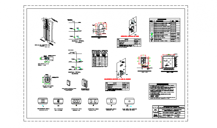 Electrical block installation detail design of house design drawing