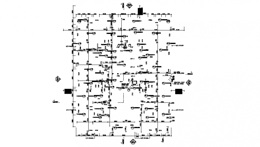 Electrical blocks drawings 2d view plan layout autocad file