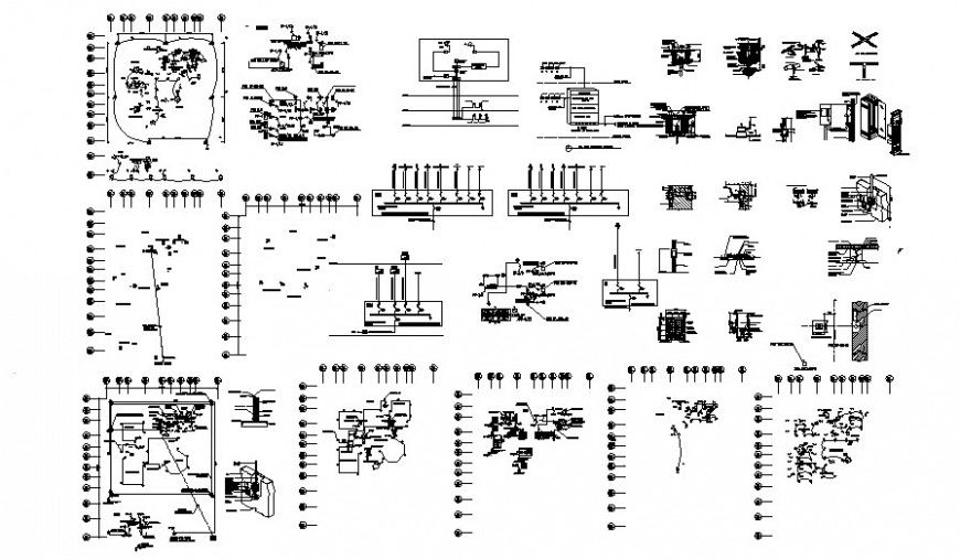 Electrical blocks drawings detail 2d view autocad software file