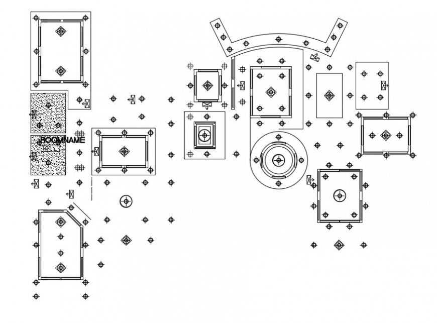electrical ceiling plan cad file