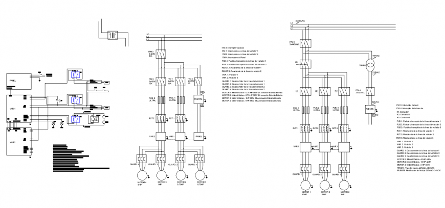 Electrical circuit detail elevation CAD blocks layout dwg file