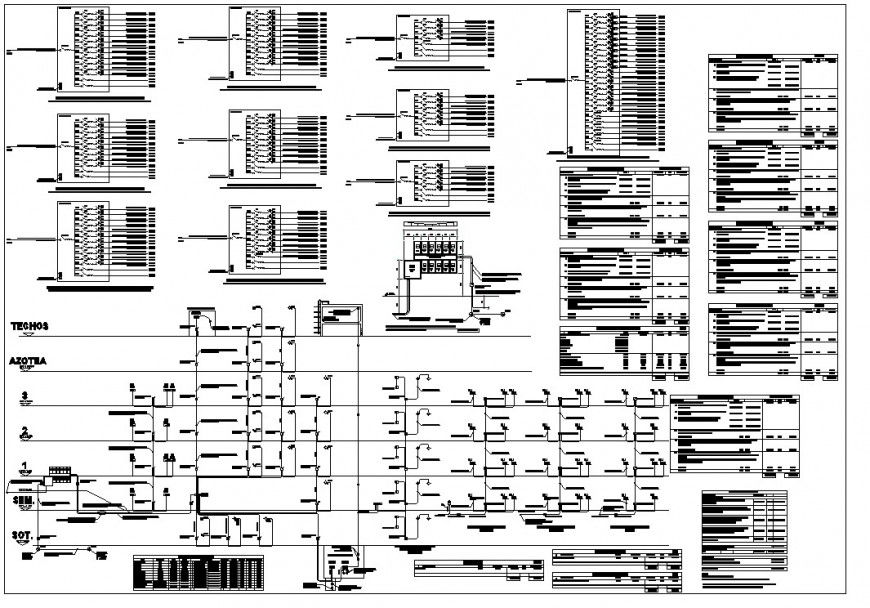 Electrical circuit plan detail autocad file