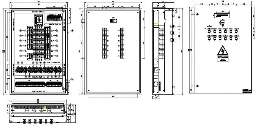 Electrical Fuse Board Circuit 2D AutoCAD Drawing | Cadbull