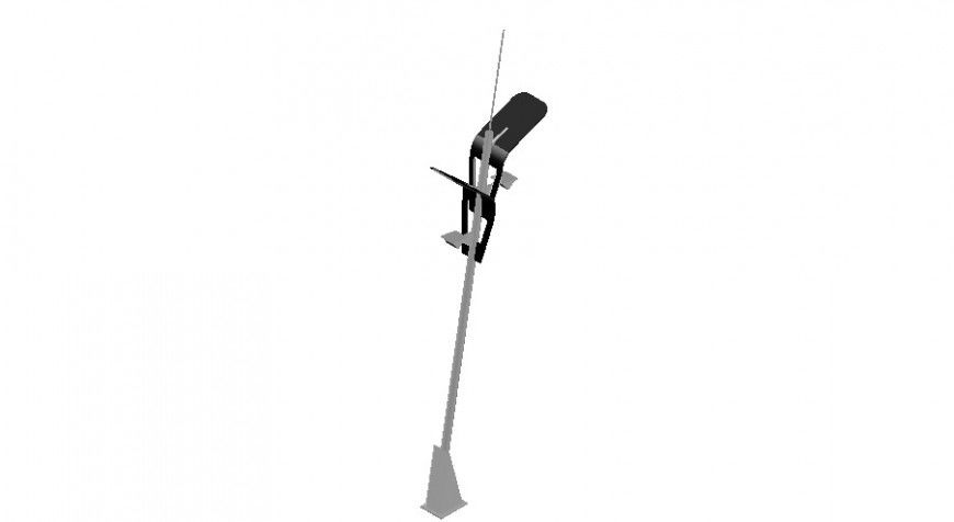 Electrical component block detail 3d model layout file in dwg format