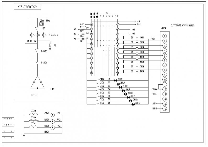 Electrical container symbols cad drawing details dwg file