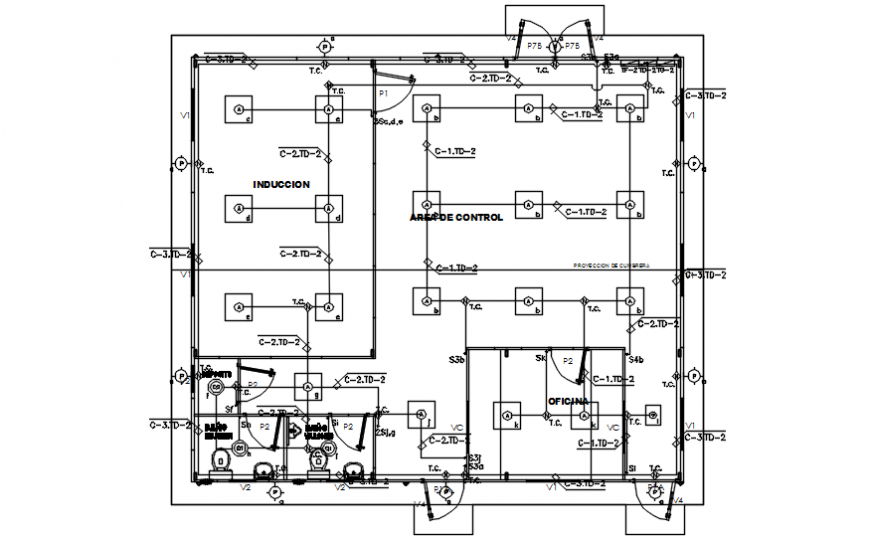 Electrical control drawings 2d view autocad file