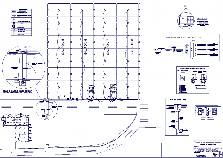 Electrical detail drawing of store in dwg file.
