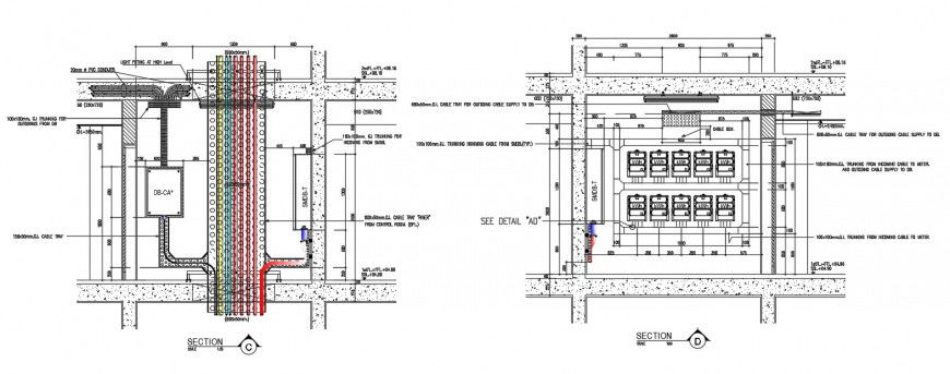 electrical detailing cad file housing room