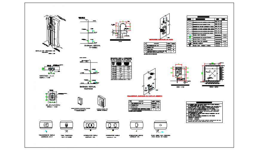 Electrical Detailing design drawing of small house drawing design
