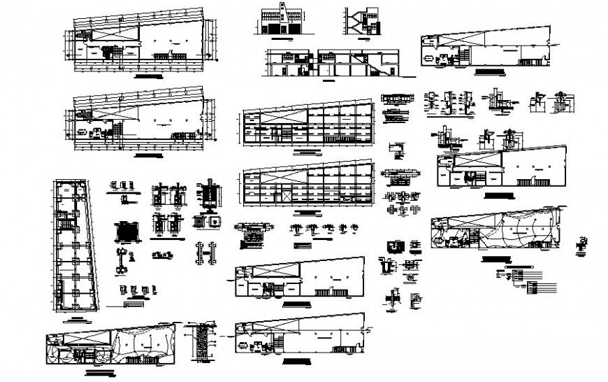 Electrical fittings along with building plan details autocad file