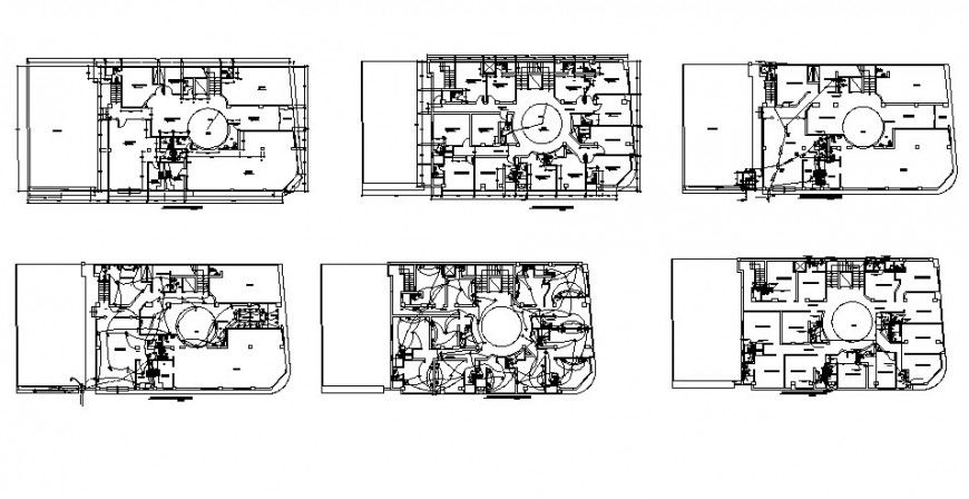 Electrical fittings and working plan of building in autocad