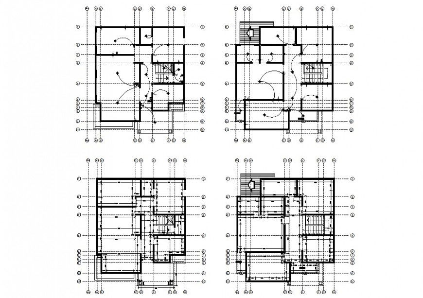 Electrical fittings in building details 2d view dwg autocad software file