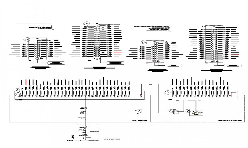 Electrical hospital circuit plan detail dwg file