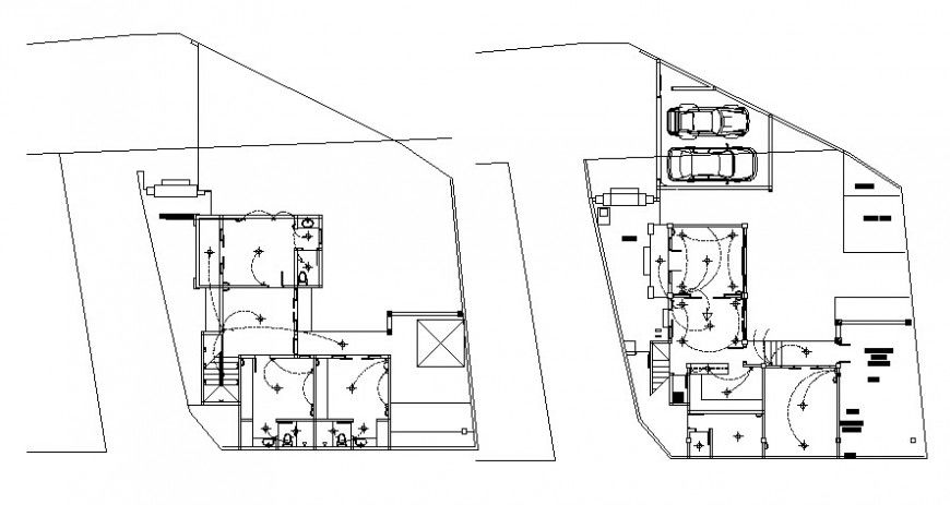 Electrical installation 2d view work plan in house autocad softwrae file