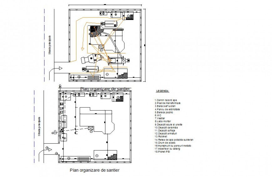 Electrical installation block detail 2d view layout file in autocad format