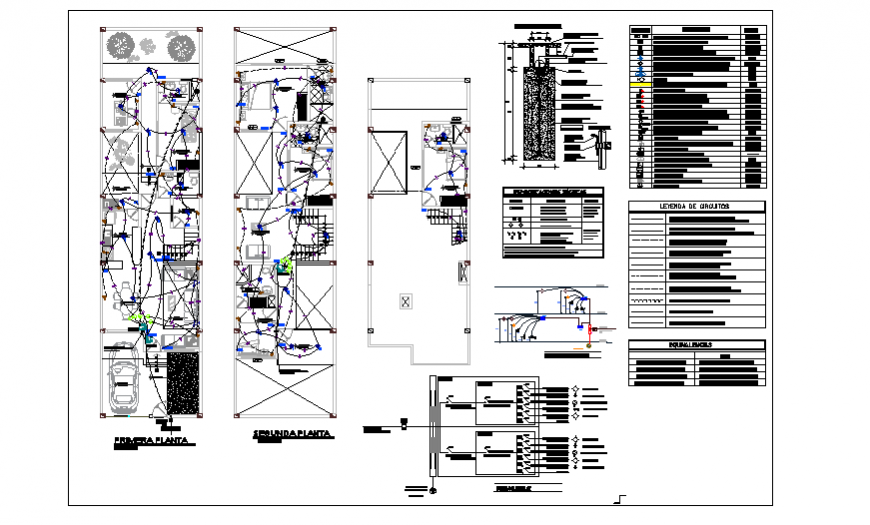 Electrical installation design Project of single family house 6x23 total design project