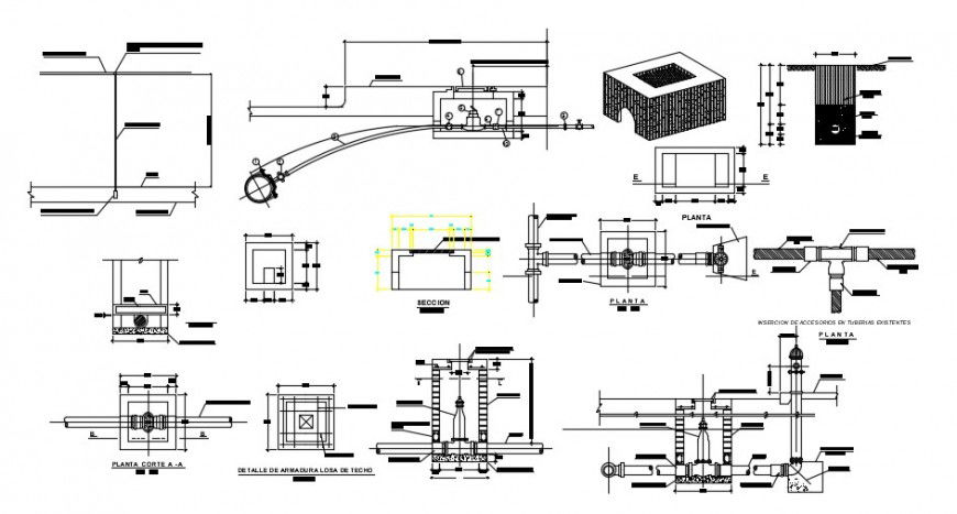 Electrical installation details of domiciliary connections dwg file
