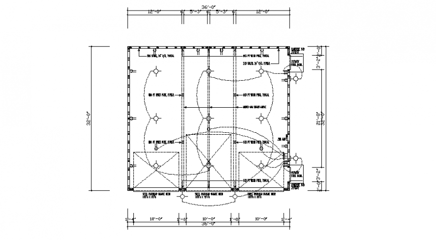 Electrical installation drawings 2d view of building autocad file