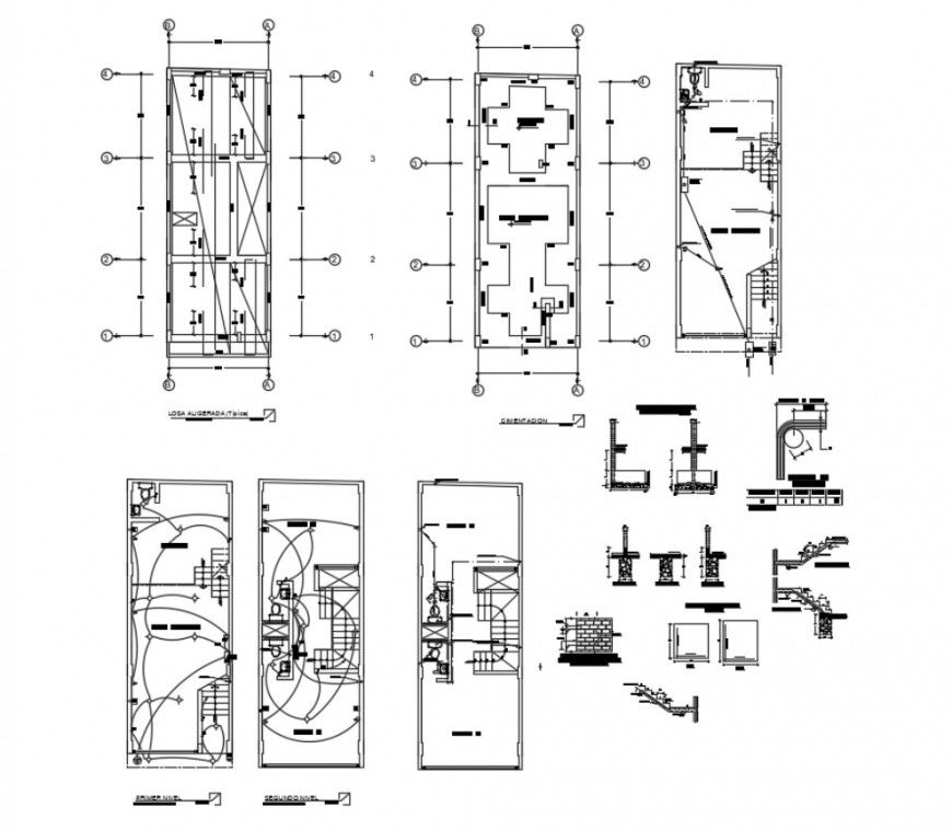 Electrical installation in house 2d view layout plan autocad software file