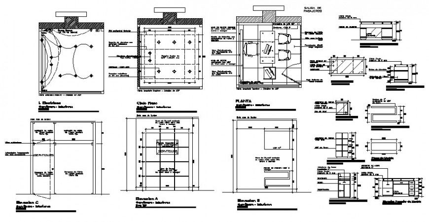 Electrical installation layout of office room 2d view drawing autocad file