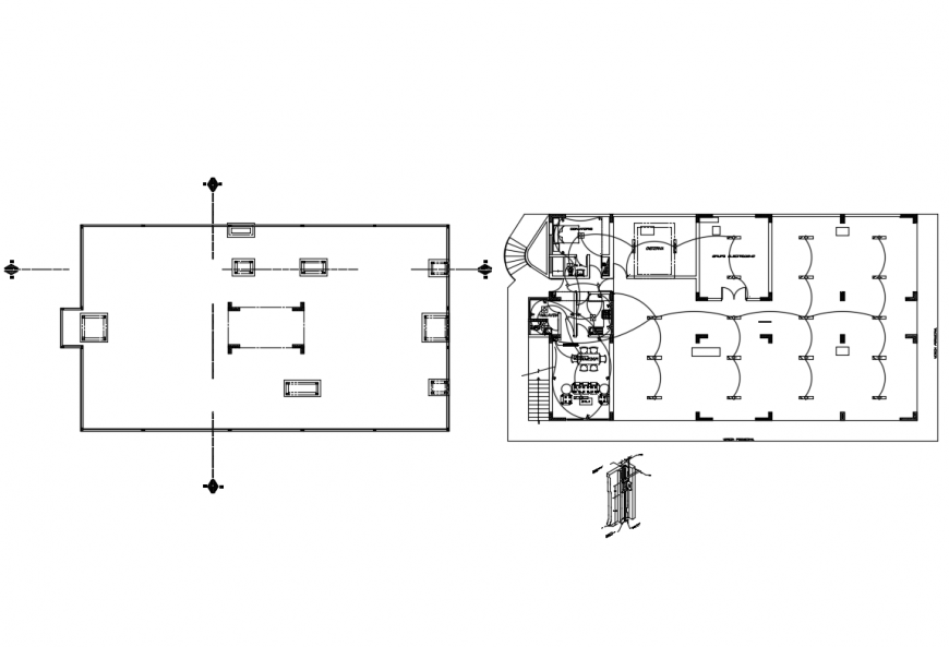 Electrical installation layout plan details of clinic dwg file