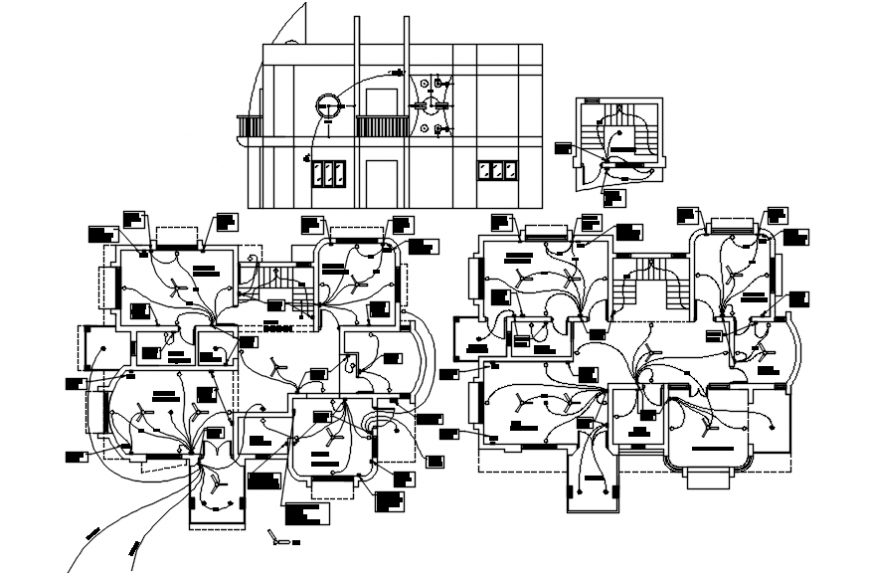 Electrical installation layout plan dwg file