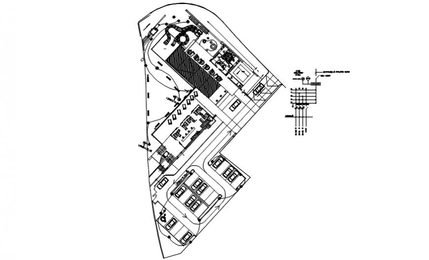 Electrical installation of club house in auto cad file