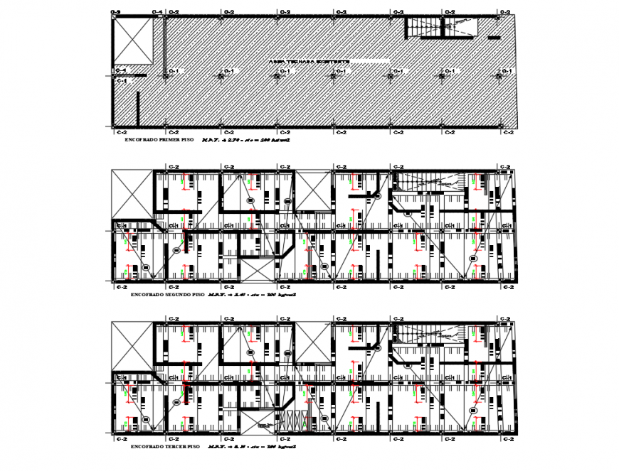 Electrical installation of house with constructive details dwg file