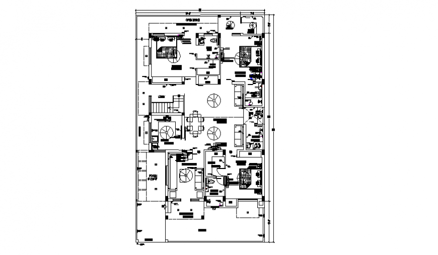 Electrical installation plan detail design of proposed house design drawing