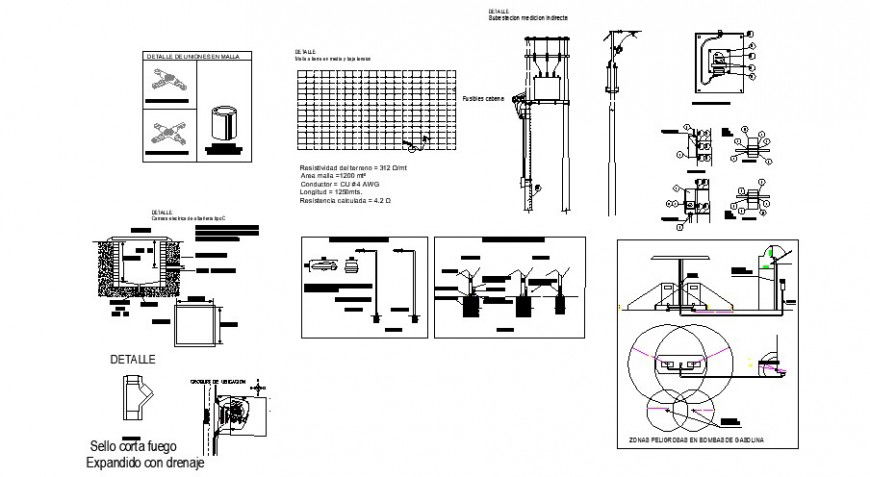 Electrical installation services details of petrol pump services dwg file