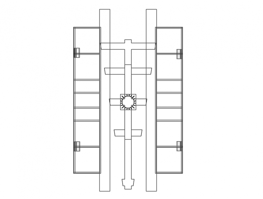 Electrical installation system details of building dwg file