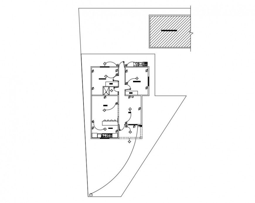 Electrical layout CAD drawings 2d view autocad software file
