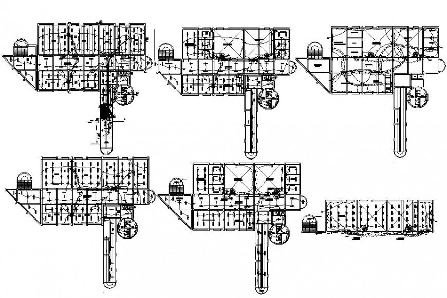 electrical layout floor detail cad file