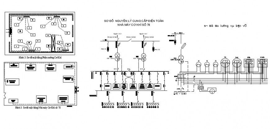 Electrical layout plan, installation and riser diagram details dwg file