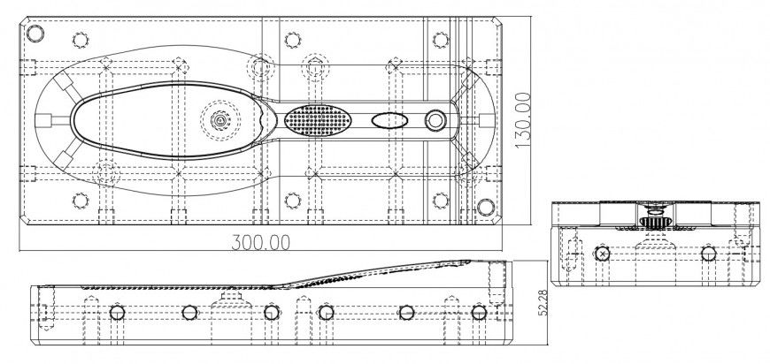 Electrical layout plan and installation details for machine dwg file