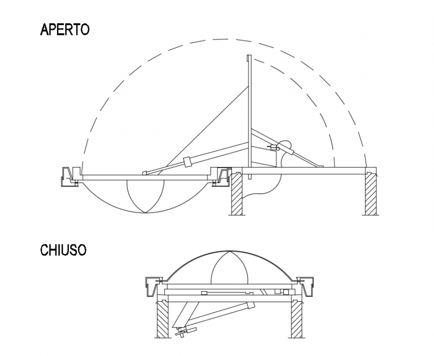 Electrical machine opened and closed design cad drawing details dwg file
