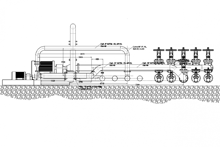 Electrical machinery blocks detail 2d view elevation dwg file