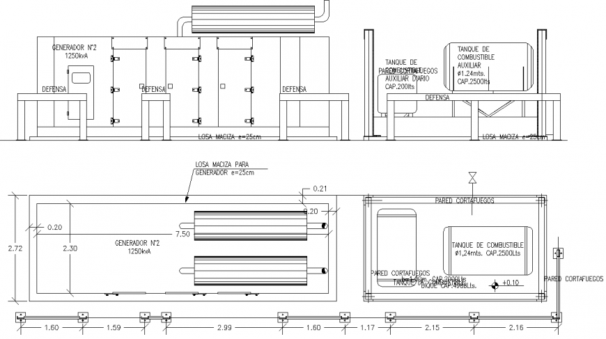 Electrical machinery plant plan detail dwg file.
