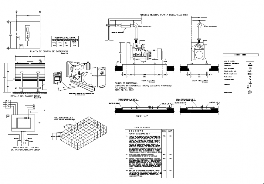 Electrical motor detail elevation and section 2d view layout dwg file