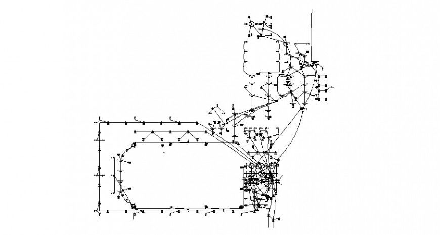 Electrical riser diagram details for house floor dwg file