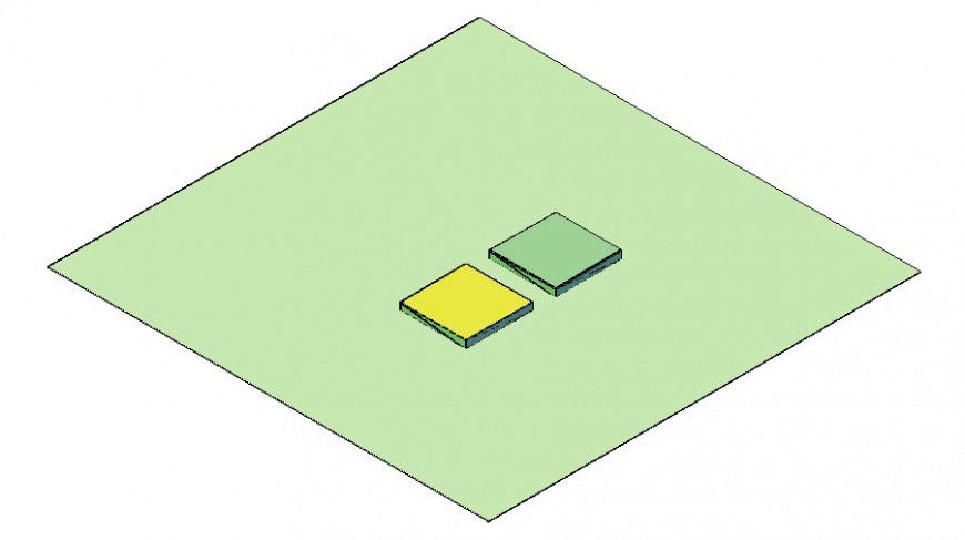 Electrical switch detail 3d model layout file in autocad format