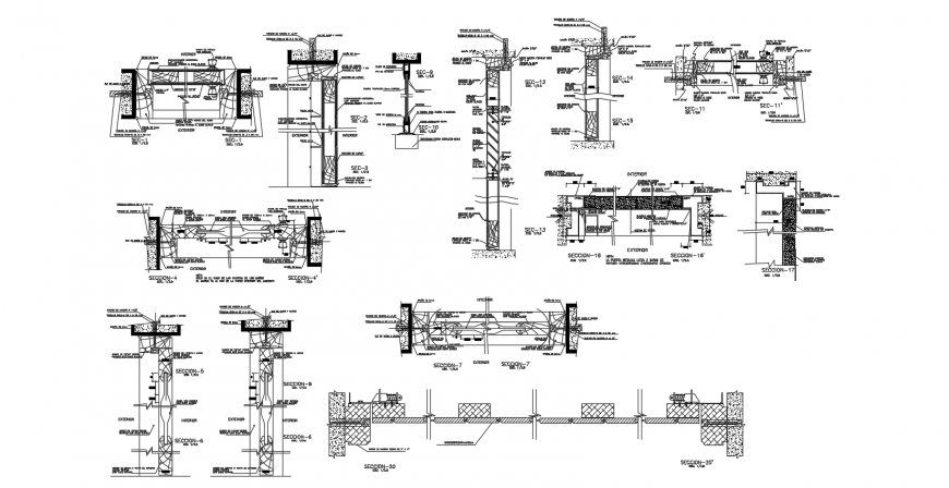 Electrical view with sectional view with stair,window and plumbing detail dwg file