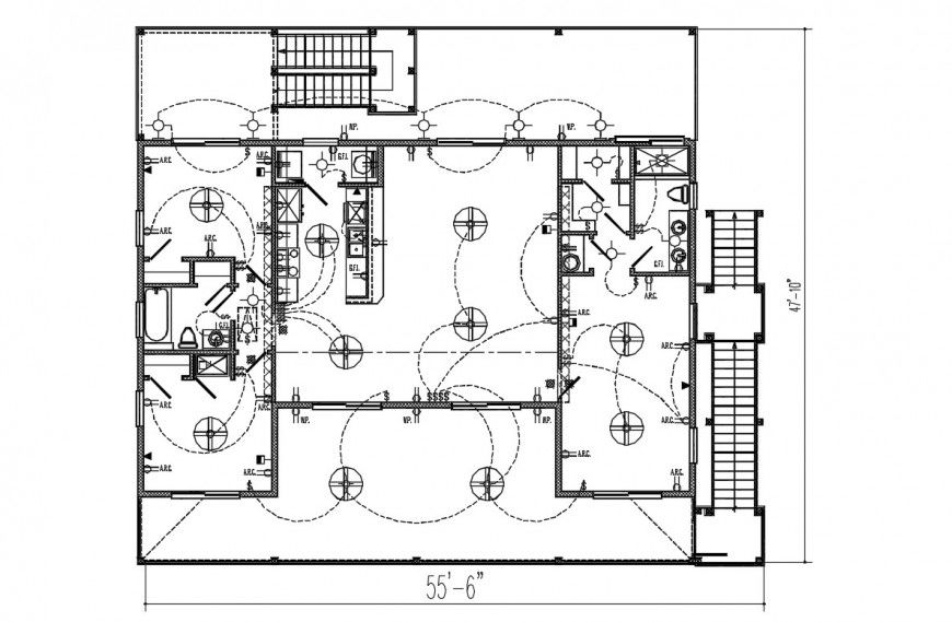 Electrical wiring details drawings 2d plan dwg file