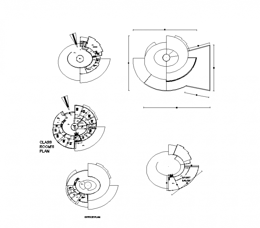 Elementary school detail elevation layout plan