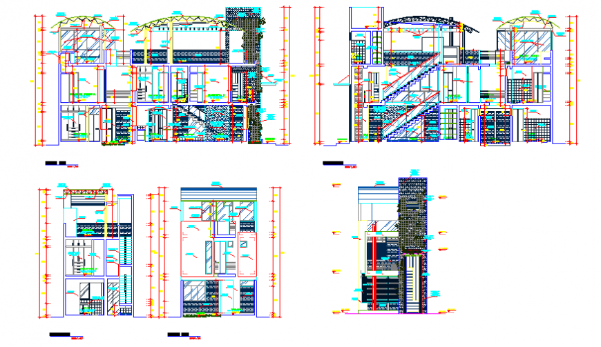 Elevation design drawing of single family home project design
