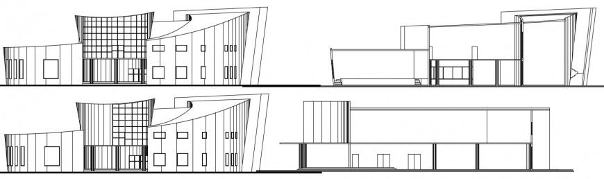 Elevation design of a big building model