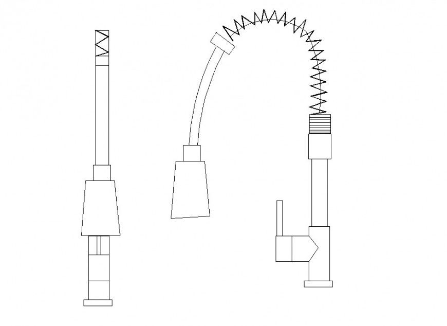 AutoCAD 2D Elevation of Light Lamp Electrical Block